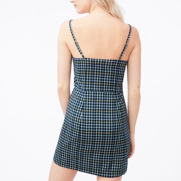 Aeropostale Plaid Zip Front Dress Medium - Picture 3 of 8